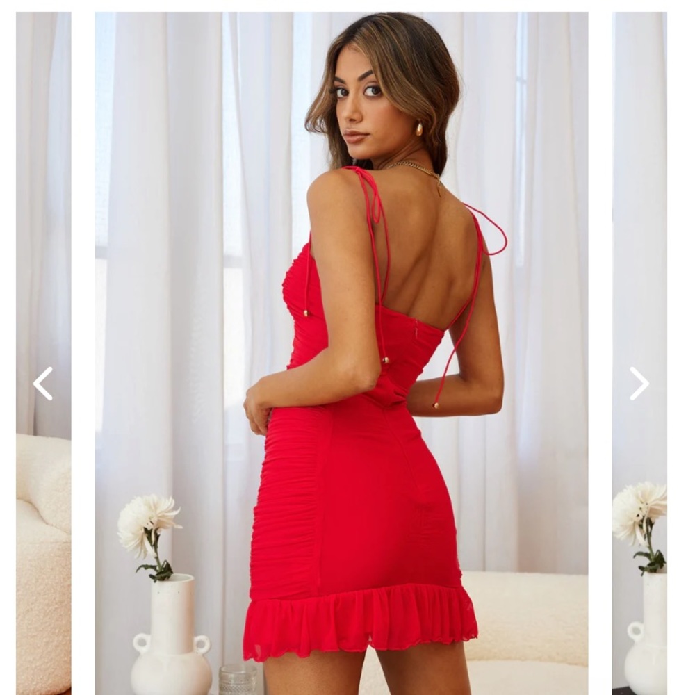 Selfie Leslie Bambi ruched mini dress